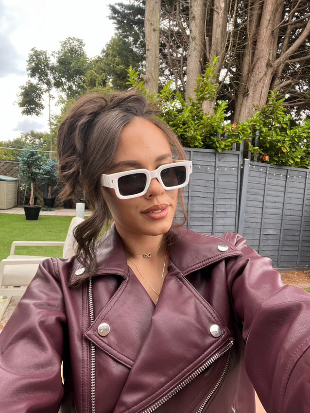 AeroShade White Summer Sun Sunglasses