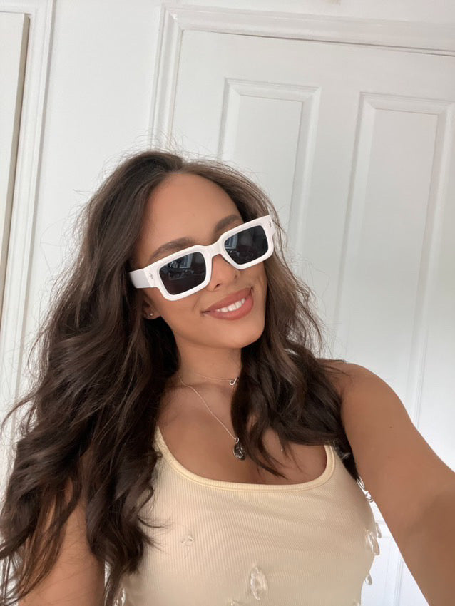 AeroShade White Summer Sun Sunglasses