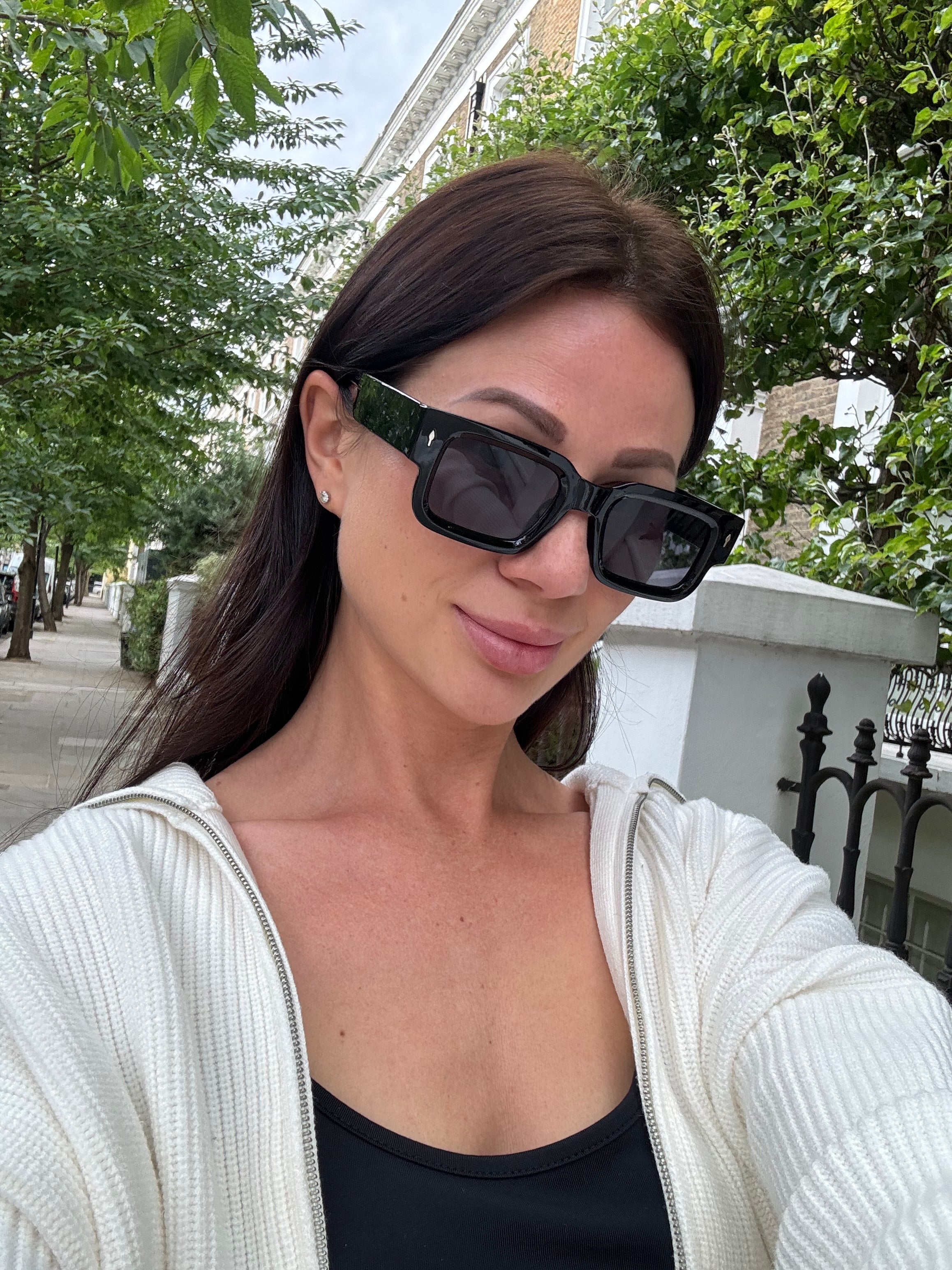 AeroShade All Black Summer Sun Sunglasses