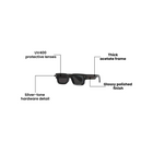 AeroShade All Black Summer Sun Sunglasses